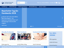 Tablet Screenshot of hwk-unterfranken.de
